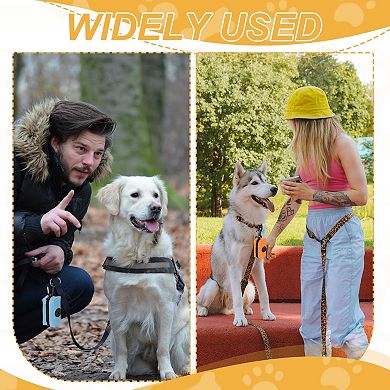 Dog Waste Bag Holder for Leash with Zipper, Portable Dispenser