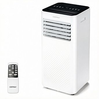 Costway 5000 BTU (8000 BTU ASHRAE) Air Conditioner 4-in-1 AC Unit with Cool Fan Dehum Sleep Mode