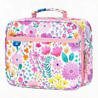 Insulated Reusable Kids Lunch Bag Thermal Tote Box for Girls Kindergarten School