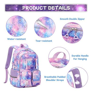 Girl 3set Lunch Box Book Bag School Bags