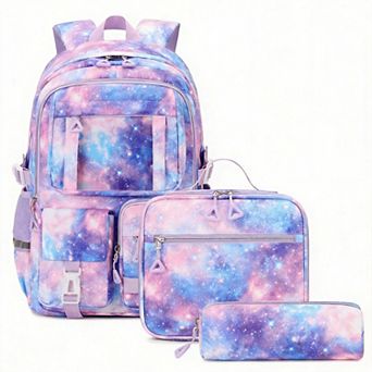 Girl 3set Lunch Box Book Bag School Bags