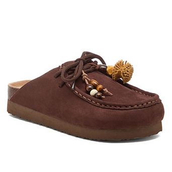 Rocket Dog Arden Coast Women's Fabric Slip-On Mules with Bead Detail
