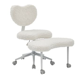 Flexible Cross-Legged Meditation Chair with Wheels, Adjustable Lumbar Support for Active Sitters