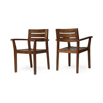 KWPZQEB 2 pc Classic Patio Armchair, Outdoor Dining Chairs Set of 2