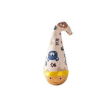 Pet Tumbler Wobble Toy,Interactive Swinging Play Toy for Dogs Cats,Bite-Resistant Boredom Relief Toy