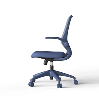 Pnronnc Mesh Back Swivel Office Chair Ergonomic Lifting Chair with Flipping Armres