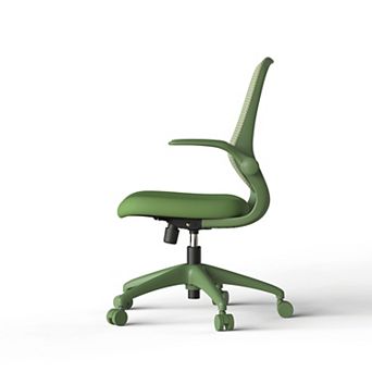 Pnronnc Mesh Back Swivel Office Chair Ergonomic Lifting Chair with Flipping Armres