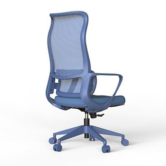 Pnronnc Ergonomic Office Chair Swivel Wingback Chair with Adjustable Lumbar Support Computer Chair