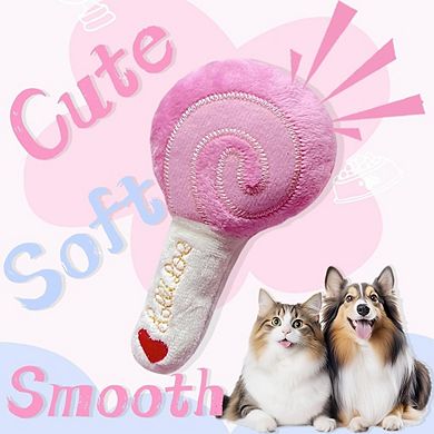 Pink Puppy Toy Set, Squeaky Chew & Interactive Dog Toys