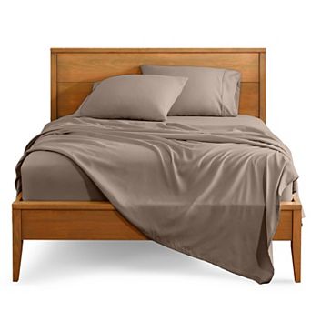 4 pc Queen Ultra-softfiber Bed Sheets Double Brushed Deep Pockets Set
