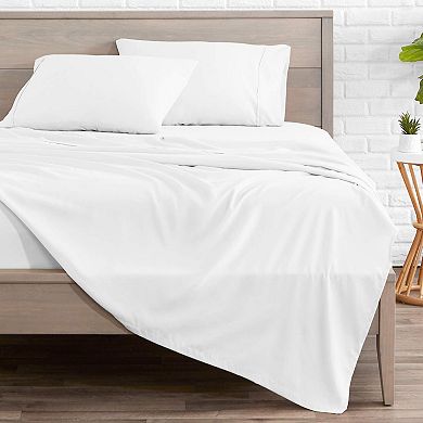 4 Piece California King Sheet Set 1800 Ultra-softfiber Double Brushed Deep Pockets
