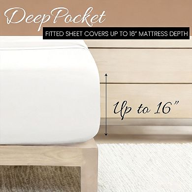 4 Piece Brushedfiber Queen Sheet Set Ultra Soft