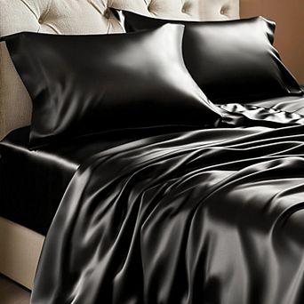 3 pc Twin XL Satin Bed Sheet Set Hair Skin Soft Luxury