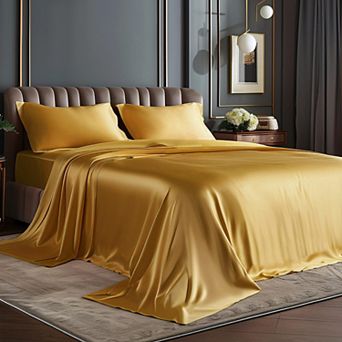 3 pc Twin XL Satin Bed Sheet Set Hair Skin Soft Luxury