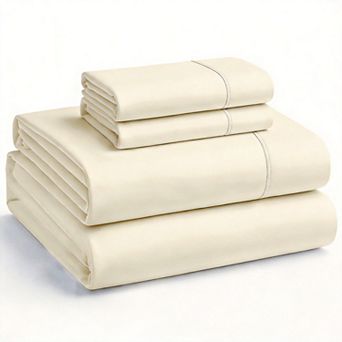 4 pc Full Brushedfiber Sheet Set 15" Deep Pocket