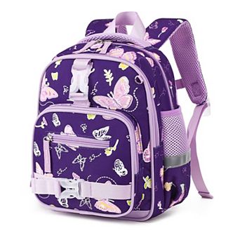 12” Backpack for Girls Butterfly Toddler Kids Travel School