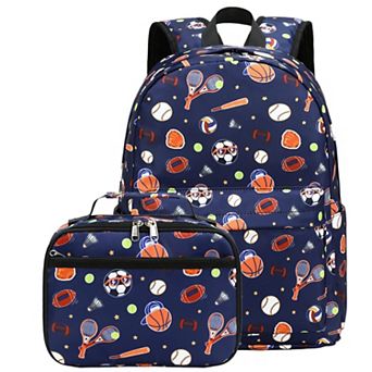 2-in-1 School Backpack Lunch Box Set