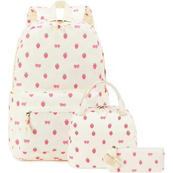 3 pc Teen Backpack Set Lunch Box Pencil Case