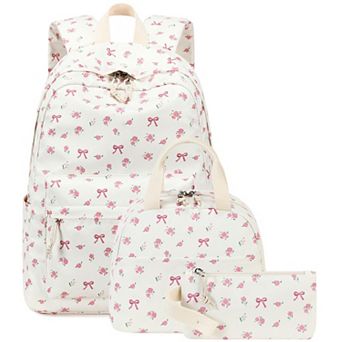 3 pc Teen Backpack Set Lunch Box Pencil Case