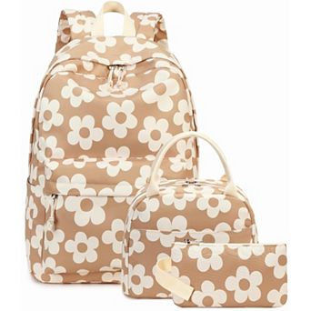 3 pc Teen Backpack Set Lunch Box Pencil Case