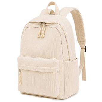 Corduroy Laptop Backpack Women Travel School Bag