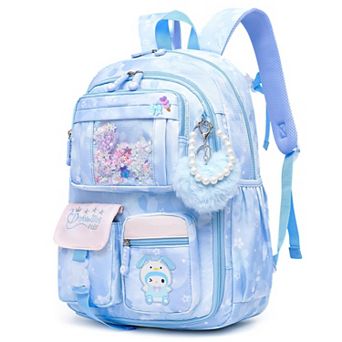 17” School Bag Multiple Pockets Splash-proof Backpack