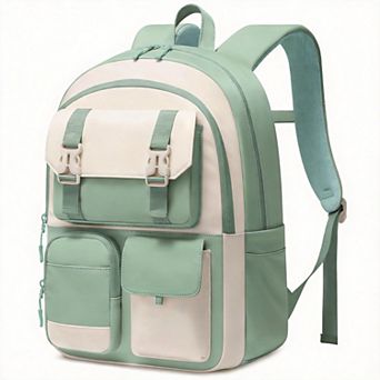 15.6" Schoolpack Teen Student Bookbag Cup Holder