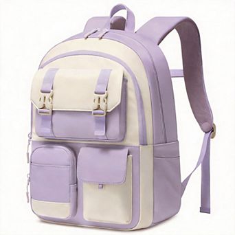 15.6" Schoolpack Teen Student Bookbag Cup Holder