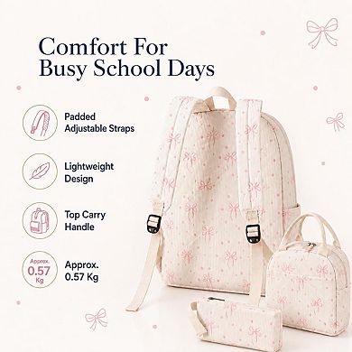 3 in 1 Schoolpack Set Laptop Bookbag Lunch Tote Pencil Case