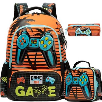 3-in-1 School Backpack Lunch Bag Elementary Game