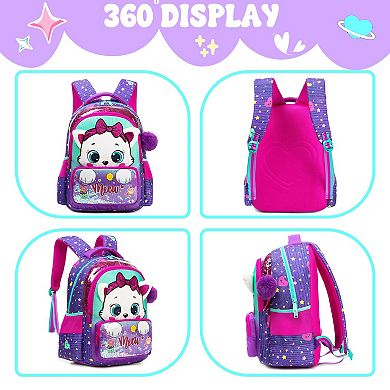 3-in-1 School Backpack Lunch Bag Set Kids