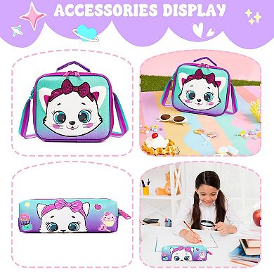 3-in-1 School Backpack Lunch Bag Set Kids