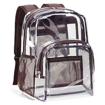 Heavy Duty PVC Transparent Reinforced Stitches Security Bag School backpack