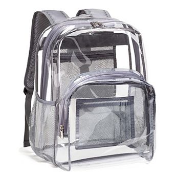 Heavy Duty PVC Transparent Reinforced Stitches Security Bag School backpack