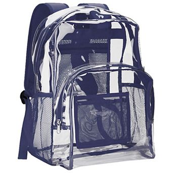 Heavy Duty PVC Transparent Reinforced Stitches Security Bag School backpack
