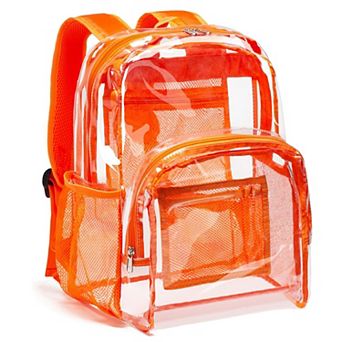 Heavy Duty PVC Transparent Reinforced Stitches Security Bag School backpack