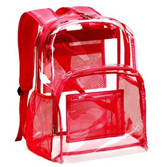 Heavy Duty PVC Transparent Reinforced Stitches Security Bag School backpack