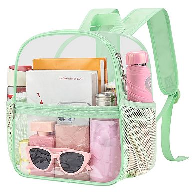 Stadium Bag Waterproof PVC Side Pockets Avocado Strap