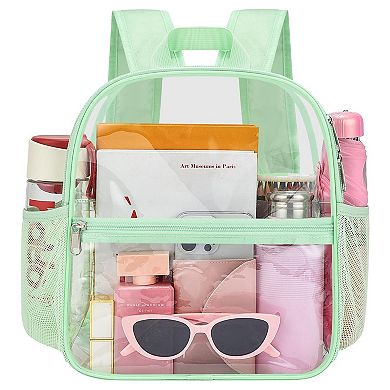 Stadium Bag Waterproof PVC Side Pockets Avocado Strap