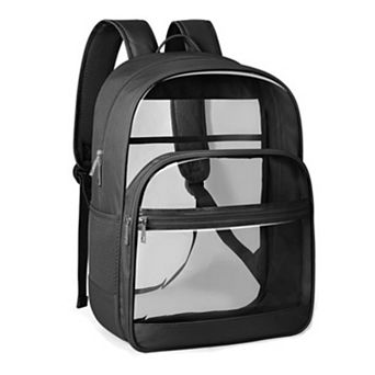 Heavy Duty Transparent Bookbag School College Travel Security