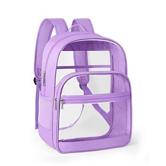 Heavy Duty Transparent Bookbag School College Travel Security