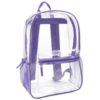 Heavy Duty Backpack Padded Straps Side Pockets Stadium Approved