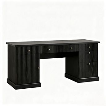 60" Modern Executive Desk with Charging Station
