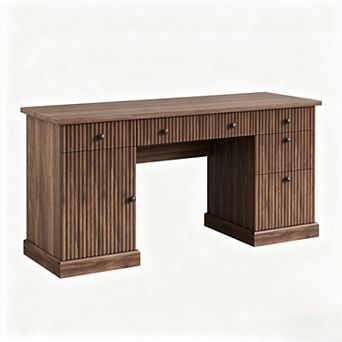 60" Modern Executive Desk with Charging Station