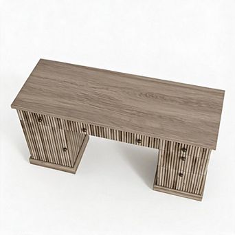 60" Modern Executive Desk with Charging Station