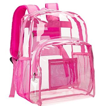 18.5" Heavy Duty PVC Transparent Security Bag School backpack