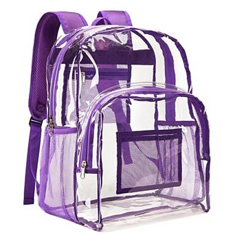 18.5" Heavy Duty PVC Transparent Security Bag School backpack