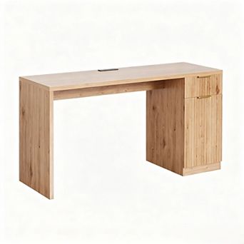 61" Executive Desk with Drawer and Power Outlet