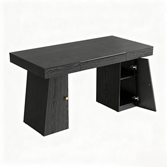 55 x 27.5 Inch Spacious Modern Computer Desk with Drawers