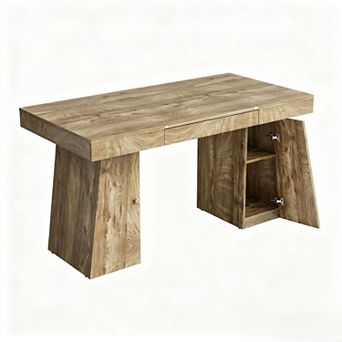 55 x 27.5 Inch Spacious Modern Computer Desk with Drawers